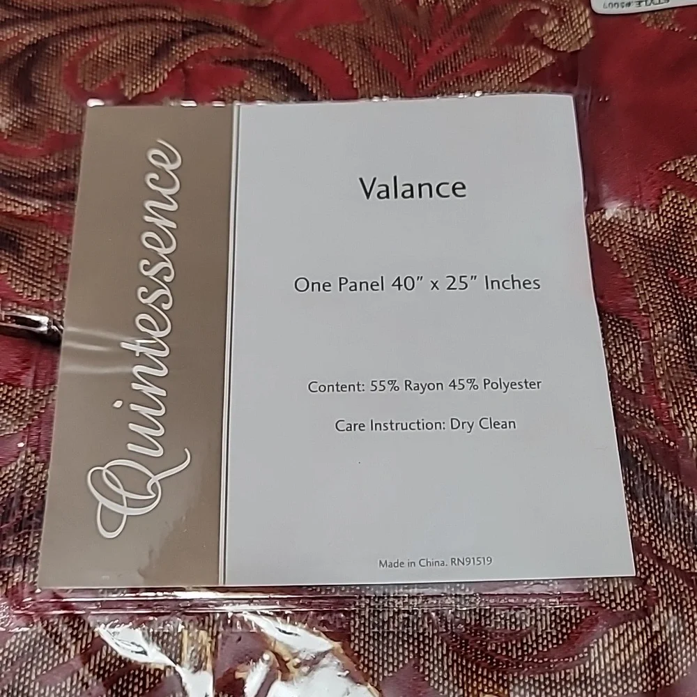 Quintessence Valance 1 Panel 40